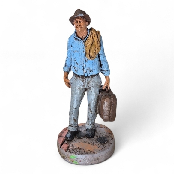 Michael Garman Other - Michael Garman “The Traveler” 1977 Signed Sculpture – Christmas ’88 Edition